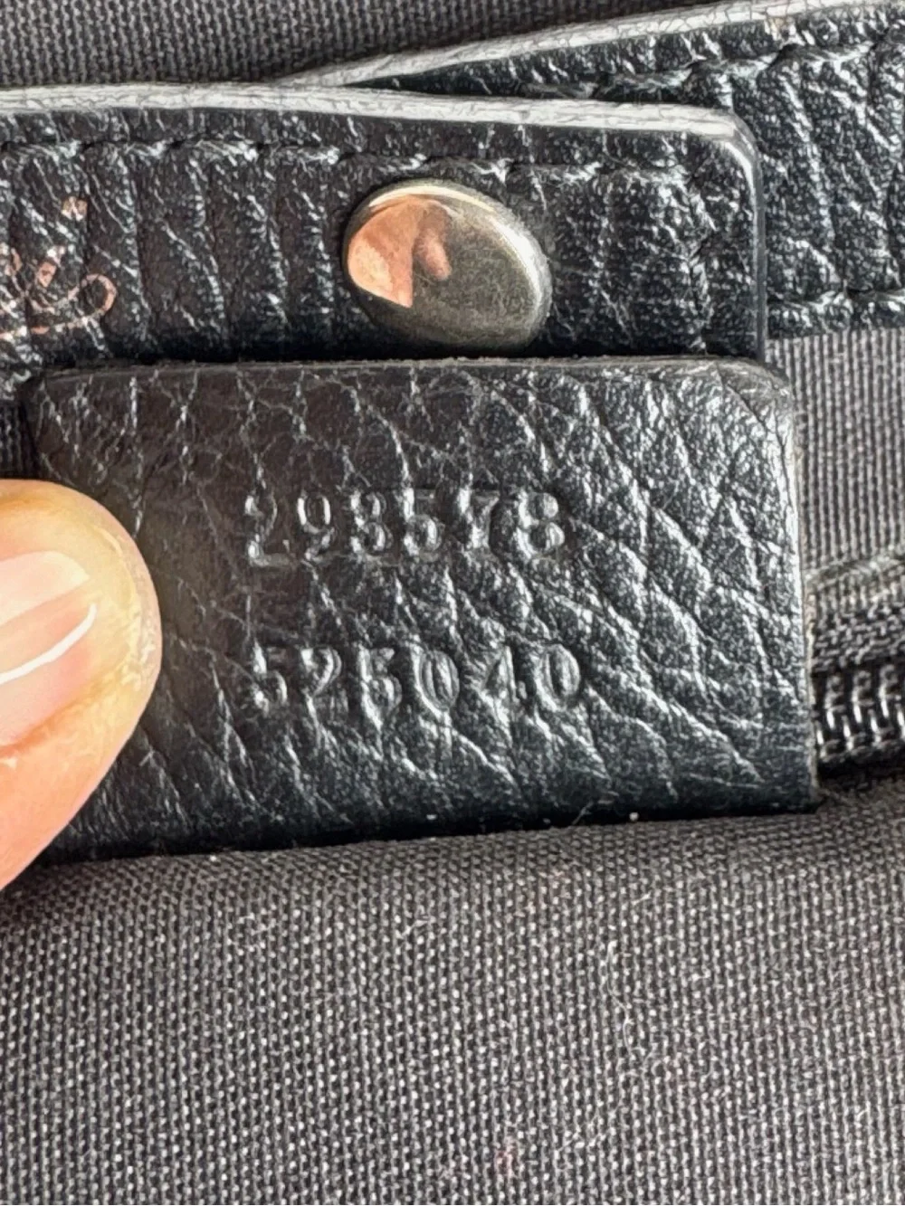 Authentic Gucci Abbey D-Ring Black GG Canvas Shoulder Bag